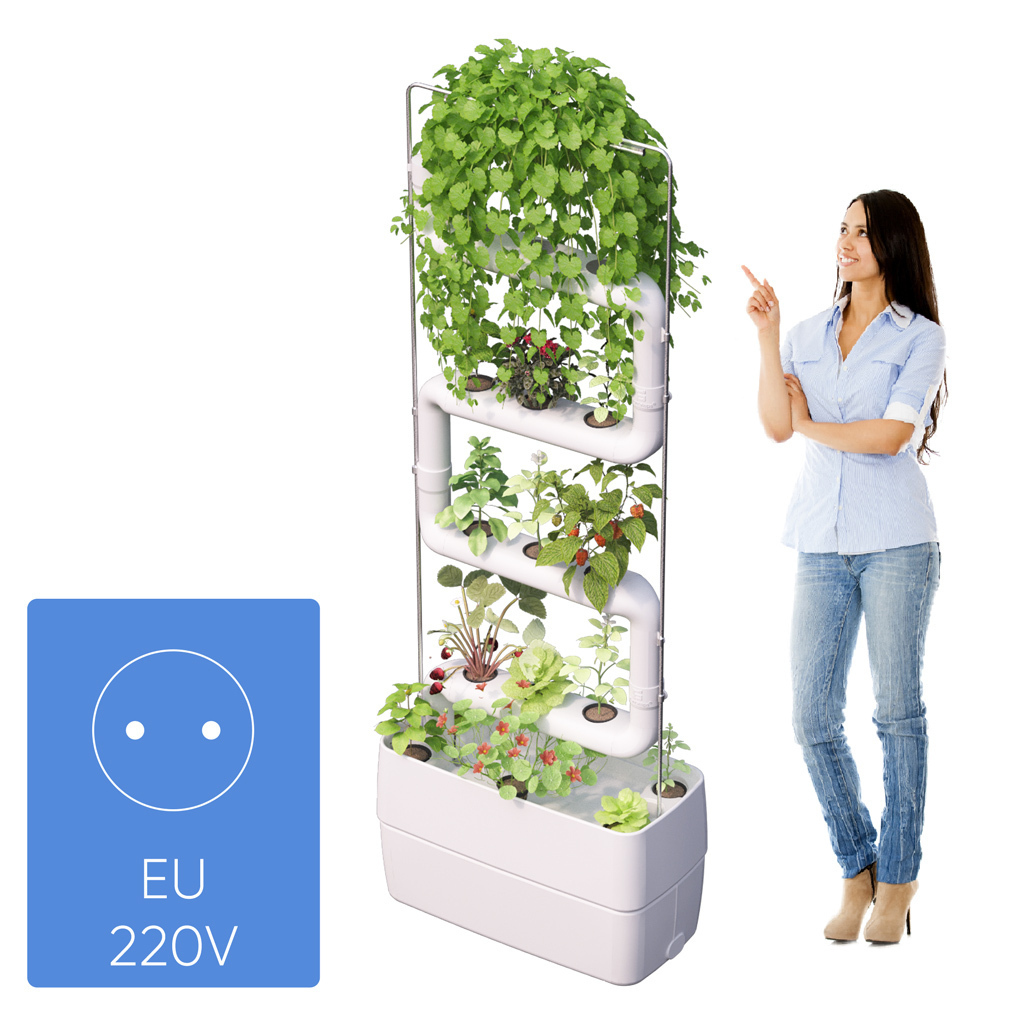 Supragarden® Green Wall with 4 white Plantsteps for EU